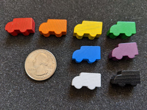 small wooden truck pieces