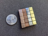 4 kinds of 8mm solid metal cubes