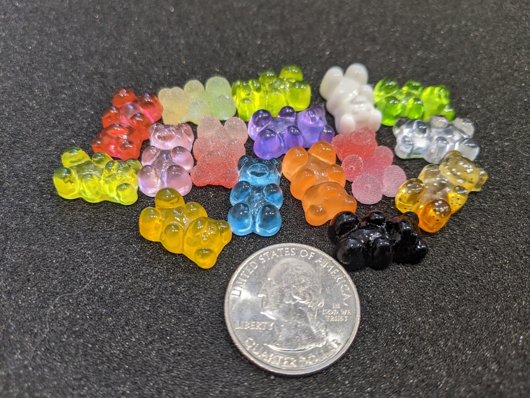 Gummy Bear Charms- 10 Colors Orange