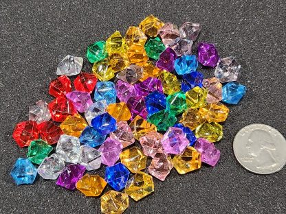 Translucent Colored Plastic Gems - Game Resources / Point Tokens