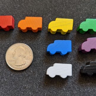 small wooden truck pieces