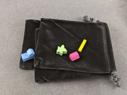 fuzzy game piece bag