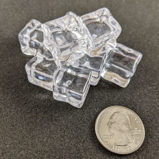 plastic ice cube pieces