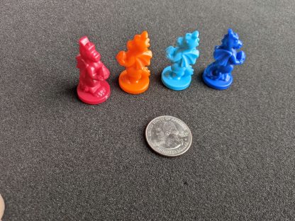 Plastic Standing Dragon Pieces