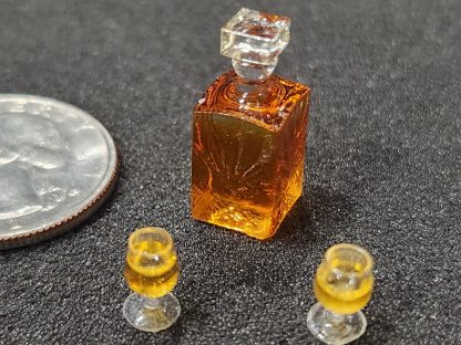Tiny booze bottle and cups