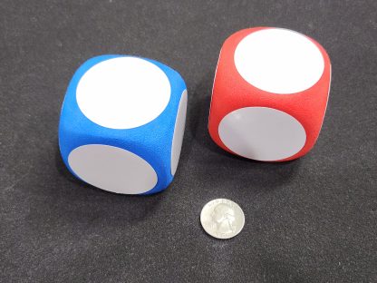 Foam white board dice